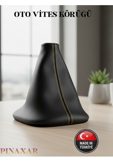 Renault Clio Siyah Deri Prime Tasarım Sarı Spor Dikiş Vites Körüğü