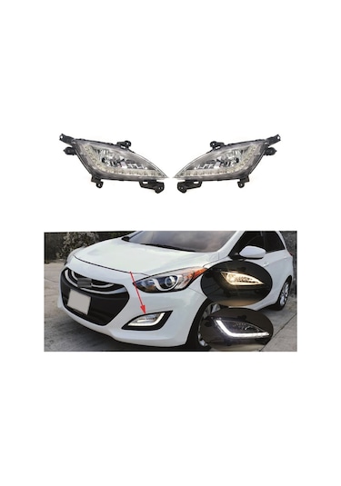 Hyundai İ30 Sis Lambası Ledli Sağ Sol Set 2013-2015