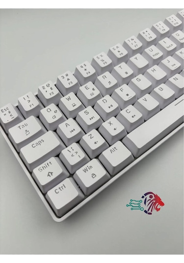 Rgb T60 Mekanik Klavye Beyaz Renk Kırmızı Switch