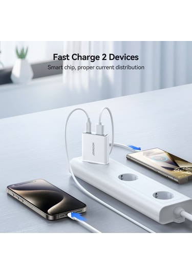 Joyroom Jr-tcf14 20w Usb+usb-c / Type-c Hızlı Şarj Cihazı, Teknik Özellikler:ab Fişi Beyaz