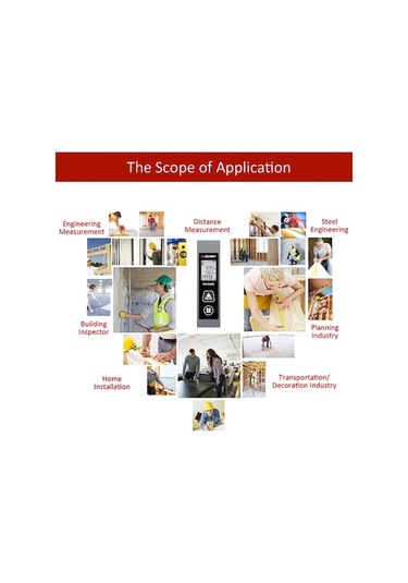 Pazly 30 Metre Hassas Lazerli Mesafe Ölçer - Şarj Edilebilir Sw-m30, 2 Referans Nokta, Siyah