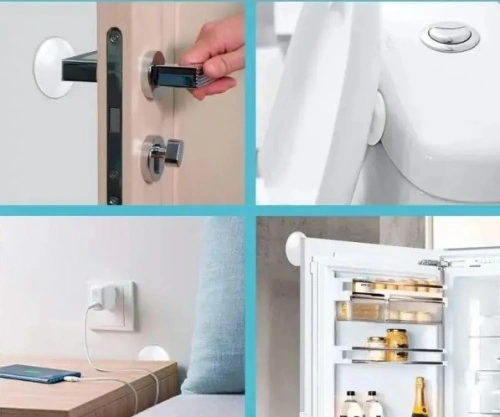 Şeffaf Silikon Mobilya Ve Kapı Durdurucu Darbe Pedi 6 Lı Cam