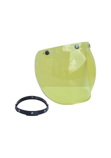 Pazly 3 Snap Açık Yüz Kask İçin Dayanıklı Pc Vizör - Kolay Kurulum, Güvenli Sürüş