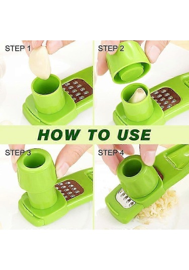 El Sarımsak Öğütücü, Mini Sarımsak Doğrayıcı, 2024 Yeni El Presi Çok Renkli