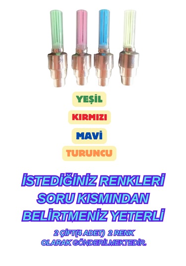 2 Çift 4 Adet Hareket Sensörlü Sibop Işık