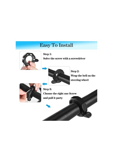 Mufunye Yüksek Net Sesli Bisiklet Zili: Dağ, Yol Ve Elektrikli Bisikletler İçin İdeal Çözüm Diğer