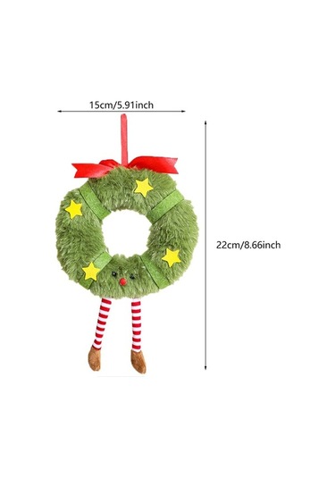 Pazly Yılbaşı Suntek Peluş Dekorasyon Bebek Asılı Ağacı 5 15cmx22cm Ad