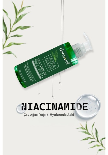 Dermokil Ultra Clean Çay Ağacı Yağı Yüz Temizleme Jeli 300 ML