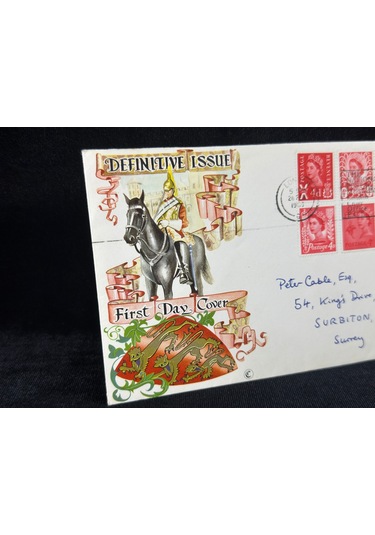 İngiltere Özel Gün Damgalı İlk Gün Zarfı Kraliçe Pullu Definitive İssue First Day Cover Fdc