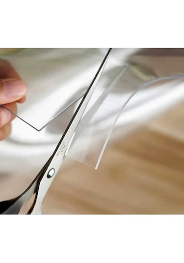 1.2 Mm Kalınlık 60 Cm En Şeffaf Kalın Pvs Masa Koruyucu Mika Masa Örtüsü 60 X 190