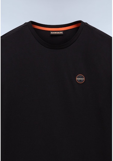 Napapijri S-badge Ss 1 Erkek T-shirt-31959 Siyah