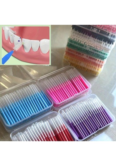 Willowhaven 200 Adet Pembe 0.7mm Yumuşak Nylon Diş Arası Fırçası - Ortodontik Bakım Ve Ağız Hijyeni