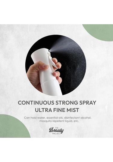 Saç İçin Püskürtme Şişesi Mister - Profesyonel Salonlar Ve Berberler Tarafından Güvenilir, Sürekli Adam, İnce Su Sisi, 10.1oz - Şeffaf Şişe Adaçayı