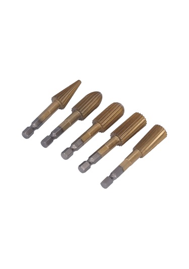 Suofeng 5 Adet Altıgen Saplı Hss Ahşap Frezi, Farklı Şekillerde Hassas Oymacılık, Plastik-kireçtaş-resin İşleme