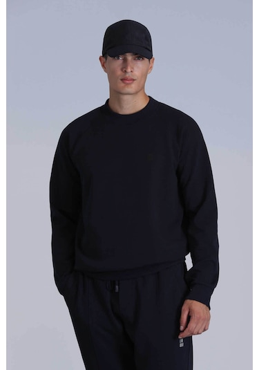 Lufian Erkek Sweatshirt Lacivert 112030154 Grant 25kn28000041 N28018 Lacivert
