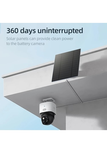 Xuweiwei Güvenlik Kamerası İçin 4w 1 Paket Güneş Paneli Şarj Edilebilir Kamera Type-c Arayüz 360 Derece Ayarlanabilir Açık Hava