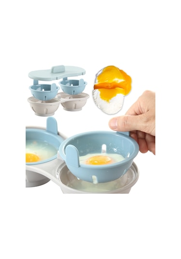 Mikrodalga Buğulanmış Yumurta Plakası Yumurta Kalıbı