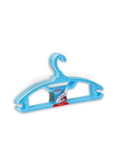 FLORA BÜYÜK BOY STİL ELBİSE ASKISI 6'LI F168 Mavi