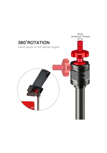 Jeemson Mangalyum Alaşımlı Olta Kutusu Tipi Telefon Canlı Yayın Ve Işık Ayaklığı - 170g Hafif Tasarım