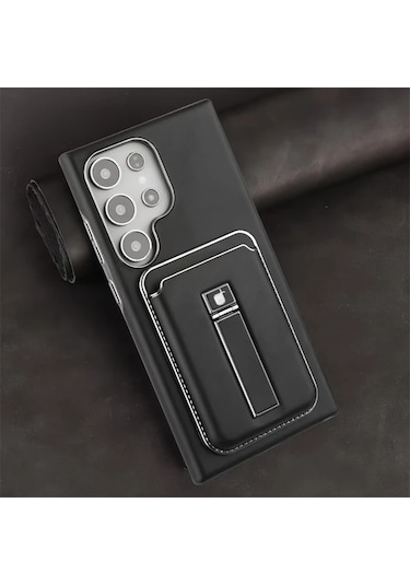 Turcoshop11 Samsung Galaxy S23 Ultra Manyetik Kapaklı Kılıf Dikme Standlı Koruma