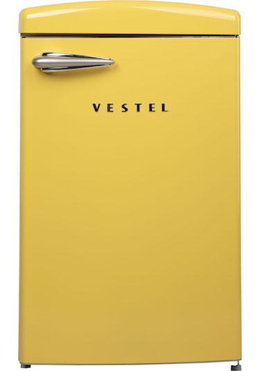 Vestel Retro SB14111 122 L Statik Buzdolabı Sarı