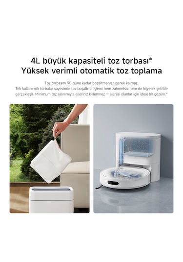 Xiaomi Robot Vacuum H40 Akıllı Robot Süpürge + Mop 10000pa (Xiaomi Türkiye Garantili)