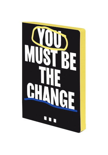 Nuuna Gri Noktalı A5 Defter Be The Change 55416 Siyah