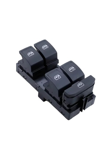 Skoda Super B Dörtlü Cam Açma Düğmesi Anahtarı 2015-2018 Kırmızı Ledli