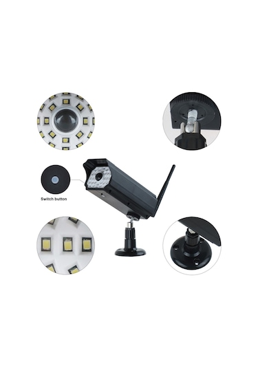 Sge Güneş Enerjili Hareket Sensörlü Kamera Görünümlü Led Lamba Sa Diğer