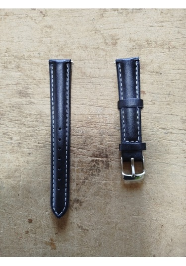 Gogoey Deri Kordon Saat Kayışı Siyah 16 Mm Dks16 Siyah