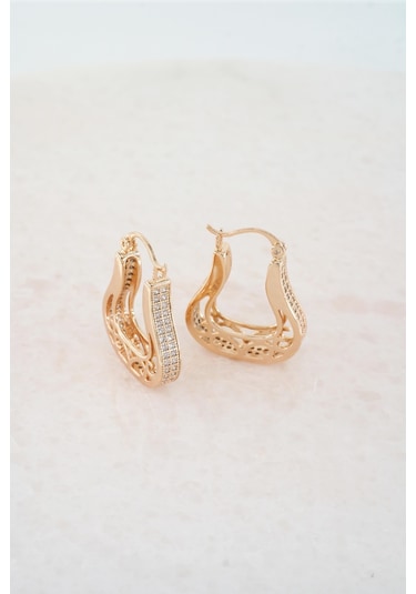 Kadın Vip Seri Xuping Rose Gold Küpe Seti Rose Gold