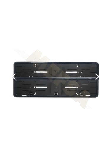 MEFSA PLASTİK PLAKALIK PARLAK SİYAH ÇERÇEVELİ (2 ADET)
