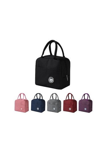 Dancemonkey Siyah Soğutucu Çanta, Seyahat Öğle Yemeği Kutusu Siyah