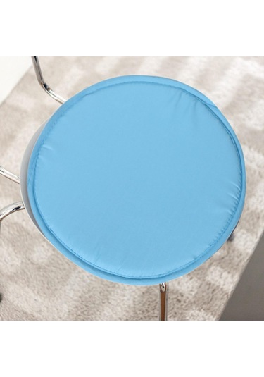 Suntek Yuvarlak Sandalye Koltuk Yastık Mutfak Zemin Açık-mavi Açık Mavi