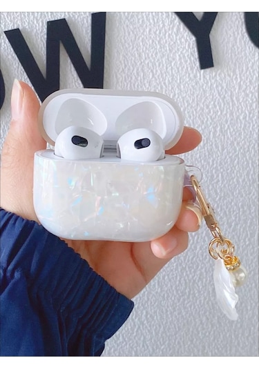 Cronax Airpods Uyumlu 3 İçin Anahtarlıklı Silikon Kulaklık Kılıfı 208674552 Beyaz
