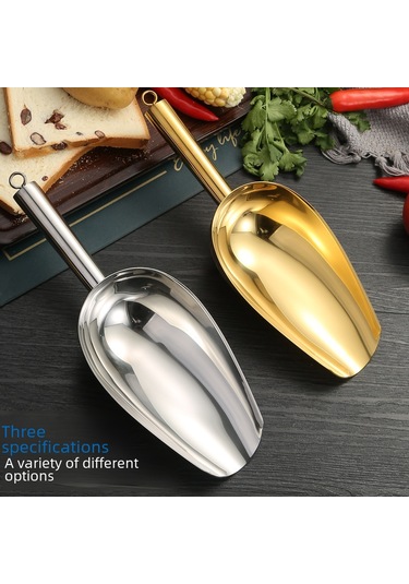 Hombey Stainless Çelik Kalın Tabaklı Çok Amaçlı Kova: Buz, Pirinç, Şeker, Çay Ve Gıda İçin Market Uyumlu 4 Numara Altın