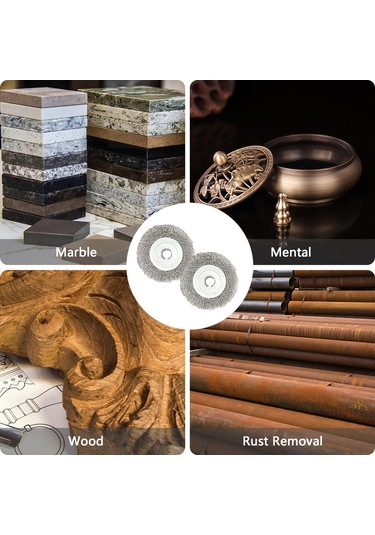 Singree 200x25mm Düz Tip Pas Kaldırıcı, Türev Temizleyici Ve Pürüzsüzleştirici Paslanmaz Çelik Fırça Tekerleği - Tek Adet