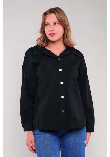 Gabria Gabardin Cepli Ceket Siyah