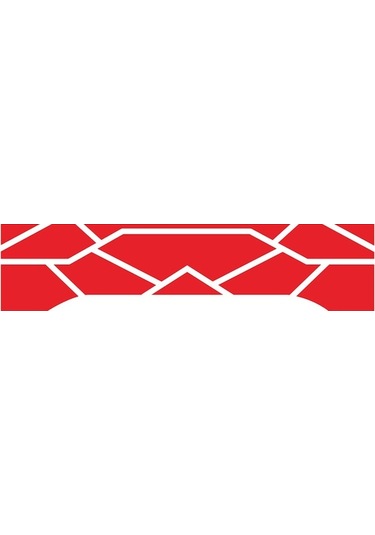 Pazly Kamyonet Arka Kapı Çıkartması, Düzensiz Desenli Vinil Aksesuar Çıkartmaları - Pickup Kamyonetler İçin, Stilize Edilmiş