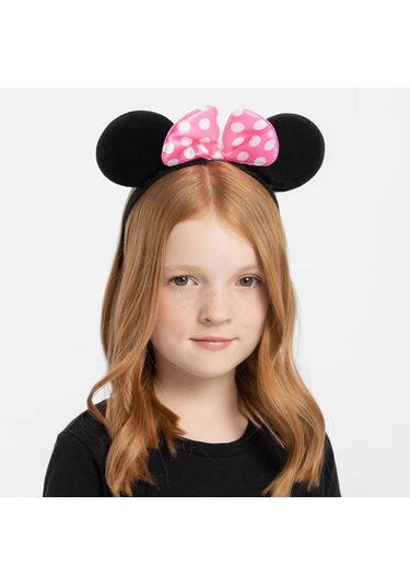 Pembe Fiyonklu Minnie Mouse Tacı Çok Renkli
