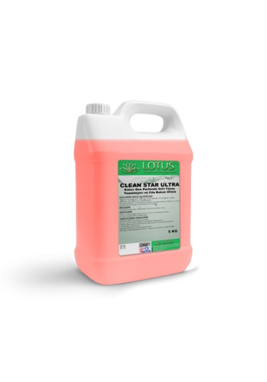 3D Lotus Clean Star Ultra Kalıcı Deo Parfümlü Sert Yüzey Temizleyici ve Cila Bakım Ürünü﻿﻿ 5 L