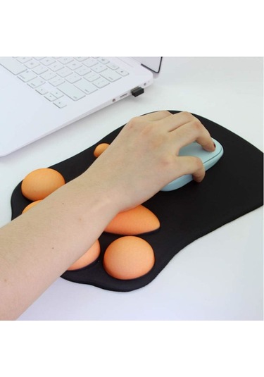 3d Sevimli Mouse Pad Bilgisayar Anime Yumuşak Kedi Pençesi Mousepad'leri Bilek Desteği Konforlu Silikon Hafızalı Köpük Oyuncu Mouse Pad'i