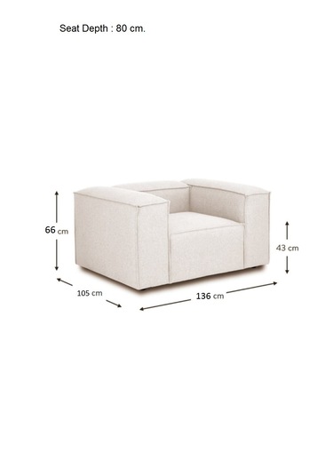 Most Mollis Berjer Silinebilir 01 Kırık Beyaz Keten Kumaş Yumuşak Kırık Beyaz