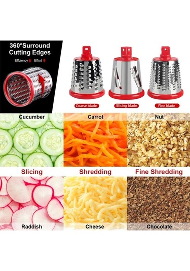 Novahub Beyaz Myvıt Mandoline Kesici, Çok Fonksiyonlu Yuvarlak Dilimleme Mutfak Aleti, Peynir Ve Fıstık İçin, Küçük Ve Pratik Beyaz