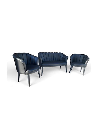 Ofis Deri Koltuk Takımı 125x55x80 - 65x55x80