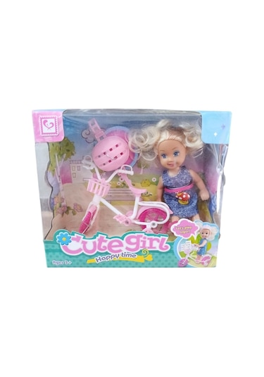 Birlik Oyuncak Bisikletli Mini Manken Bebek K899-25
