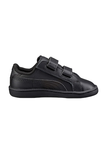 Puma Smash Leather V Çocuk Ayakkabı 361591 05 Siyah