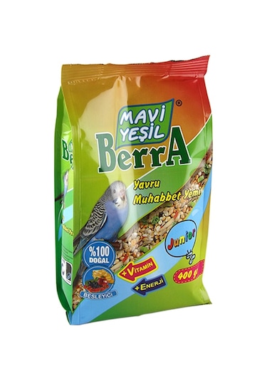 Mavi Yeşil Berra Yavru Muhabbet Kuşu Yemi