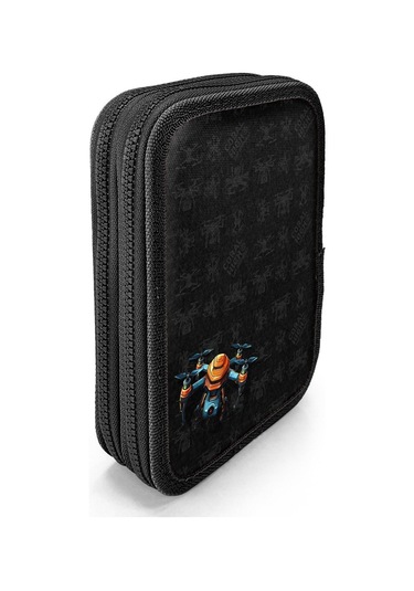 Coral High Erkek Çocuk Organizer Kalemlik/kalem Çantası - Drone Pilotu Siyah Siyah