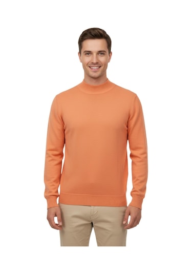 Raymons Erkek Yarım Balıkçı Yaka Regular Fit Kazak Bgl-st04954 Narçiçeği